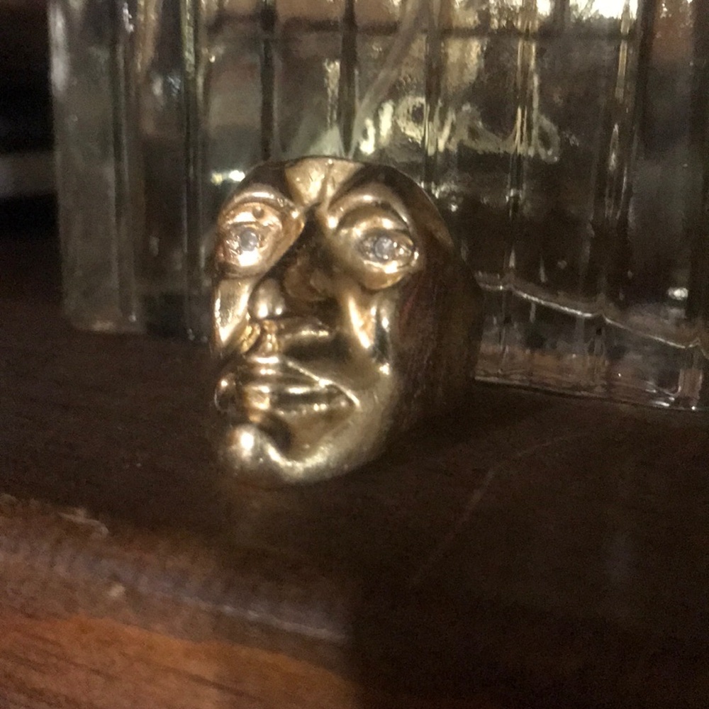 Solid Gold face ring